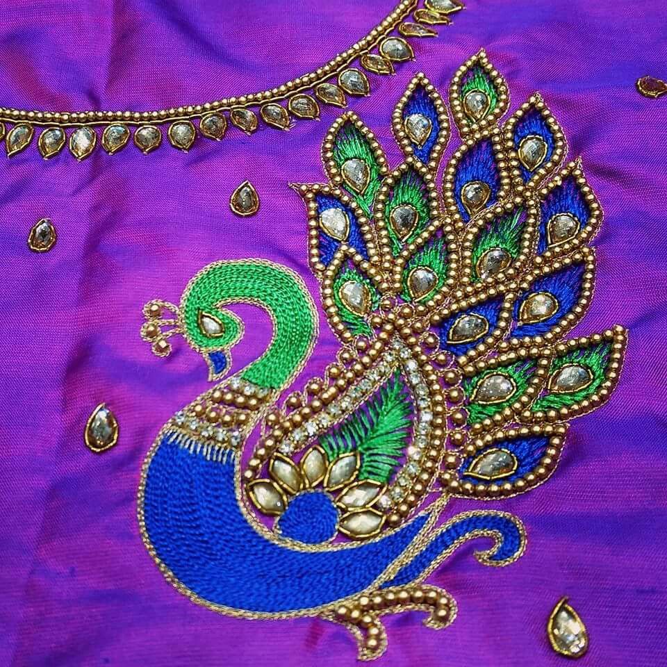 Aari embroidery work Chennai M2Y Fashion